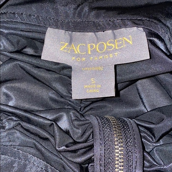 ZAC POSEN Black Ruched Skirt  S - Picture 4 of 6